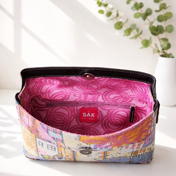 The Sak Multicolor Artistic Shoulder Bag The SAK Pink Label - Picture 3 of 4
